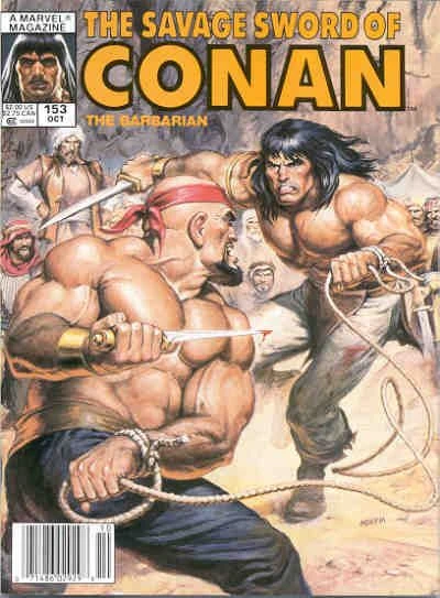Marvel Magazine Savage Sword of Conan #153 Copper Age 1988
