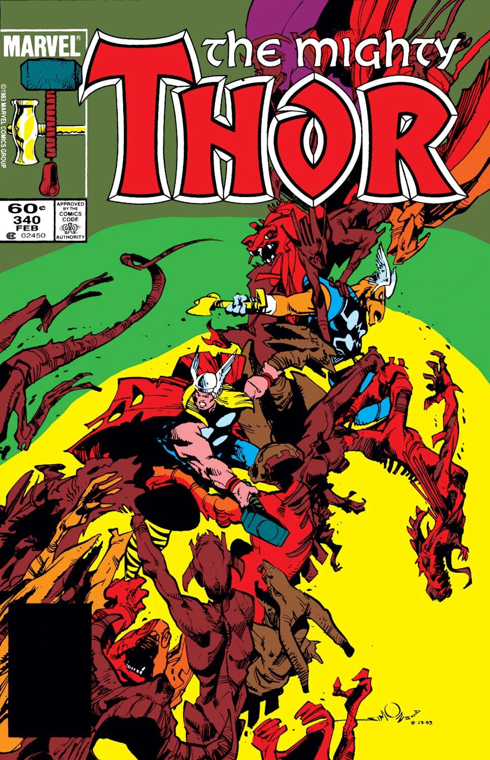 Marvel Comics Thor #340 Copper Age 1984