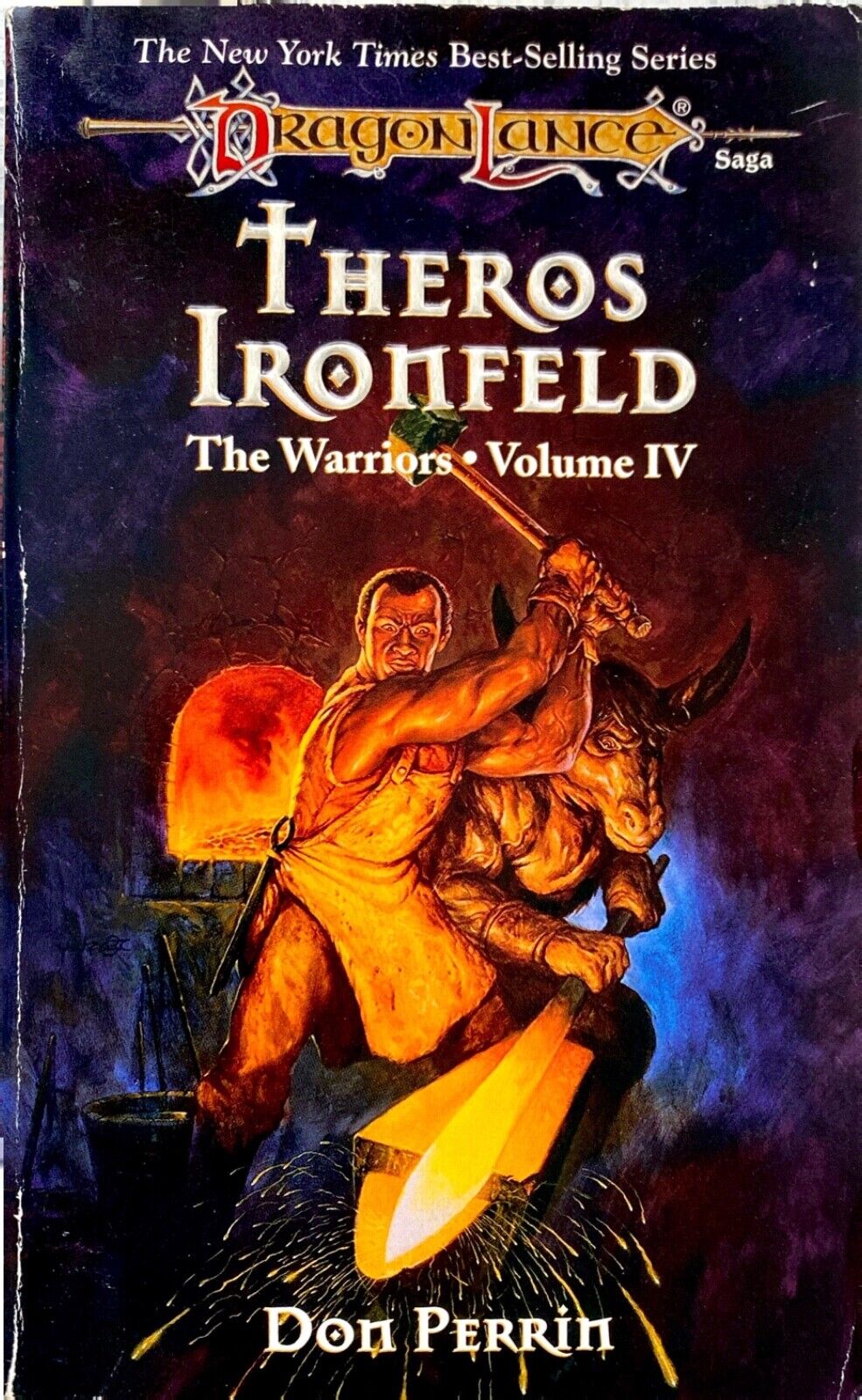 Theros Ironfeld by Don Perrin 1996 TSR Paperback D&D Dragonlance The Warriors