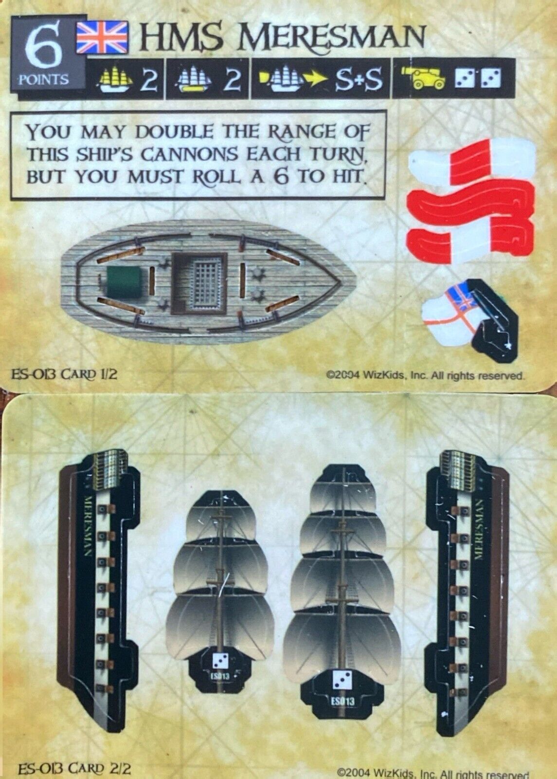 WizKids Pirates CSG of the Spanish Main ES-013 HMS Meresman
