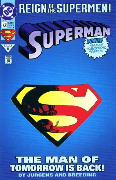DC Comics Superman #78 Modern Age 1993