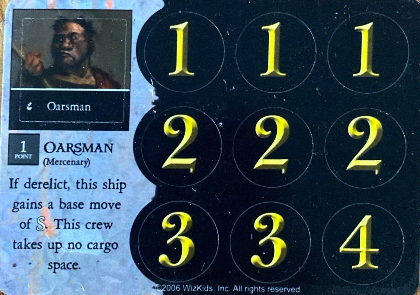 WizKids Pirates CSG of the Mysterious Isles 129 Oarsman (Mercenary)