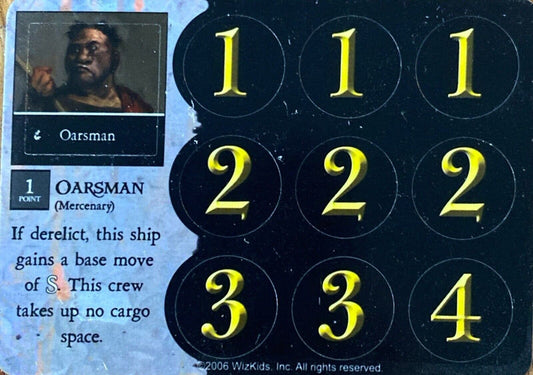 WizKids Pirates CSG of the Mysterious Isles 129 Oarsman (Mercenary)
