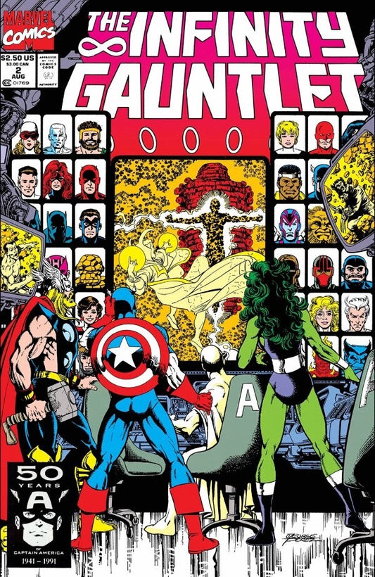 Marvel Comics Infinity Gauntlet #2 Copper Age 1991 Starlin Perez