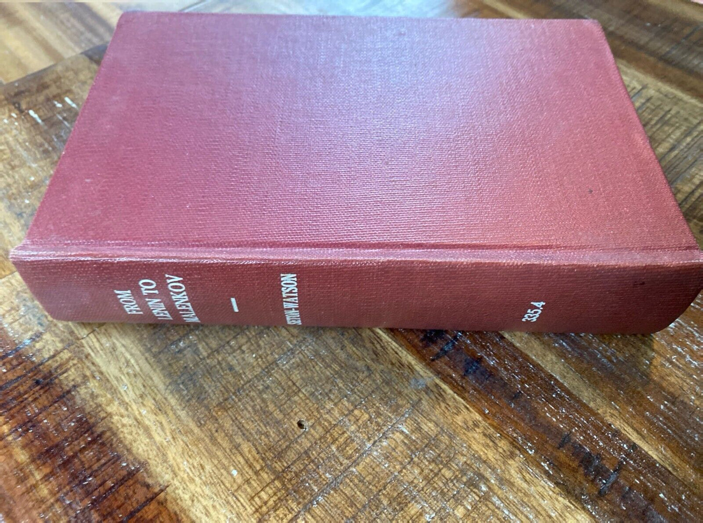 From Lenin to Malenkov by Hugh Seton-Watson 1954 Praeger Library Bound Hardcover