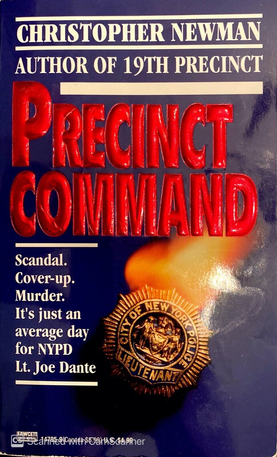 Precint Command by Christopher Newman 1993 Fawcett Gold Medal Paperback