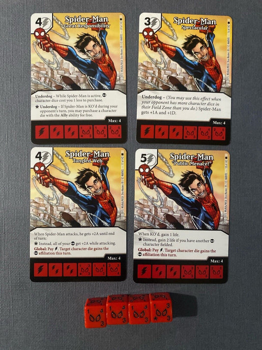 Wizkids Marvel Dice Masters Amazing Spider-man Set +4 dice