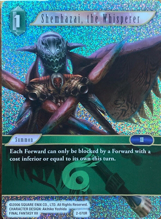 Final Fantasy Trading Card Game TCG Shemhazai, the Whisperer Card #2-070R Foil