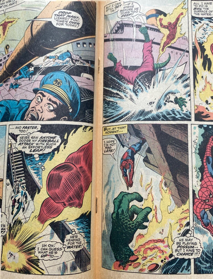 Marvel Comics Amazing Spider-man #77 Silver Age 1969 Lizard Human Torch