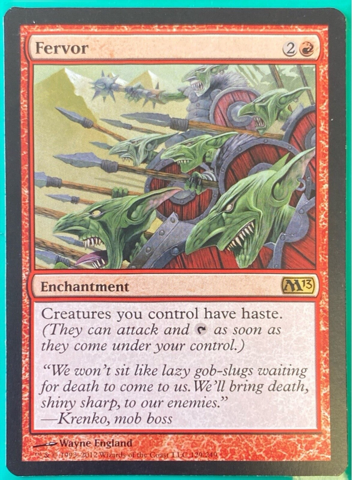 Magic the Gathering (MTG) Fervor Magic 2013 (M13)