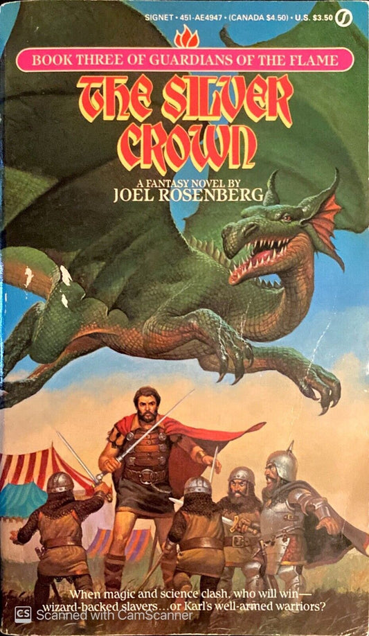 The Silver Crown by Joel Rosenberg 1985 Signet Paperback Guardians of the Flame