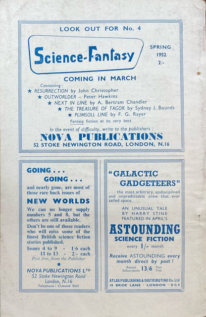 New Worlds Magazine Volume 5 No. 14 1952 British Import Science Fiction