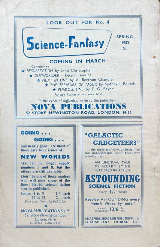 New Worlds Magazine Volume 5 No. 14 1952 British Import Science Fiction