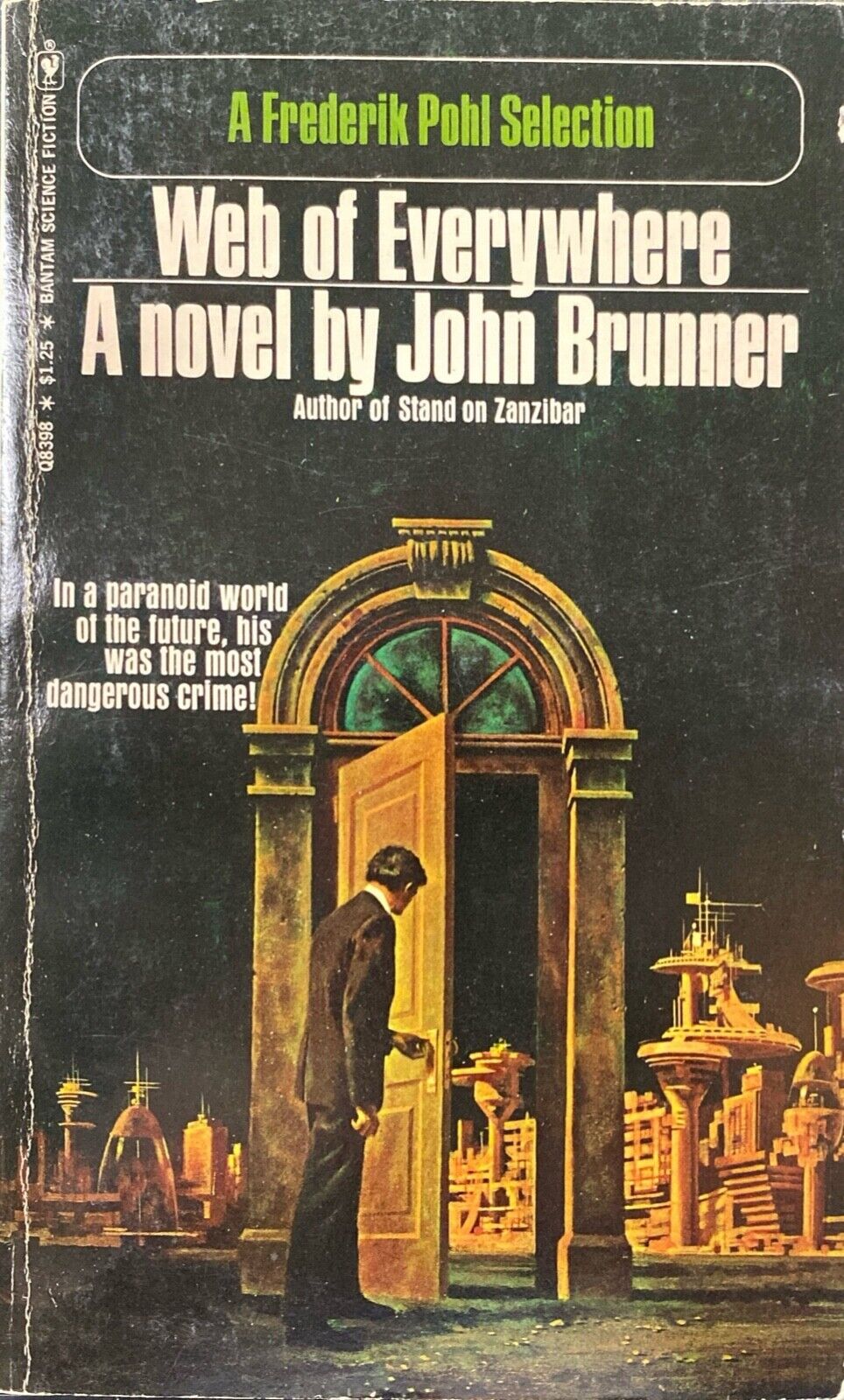 Web of Everywhere by John Brunner 1974 Bantam Q8398 Paperback