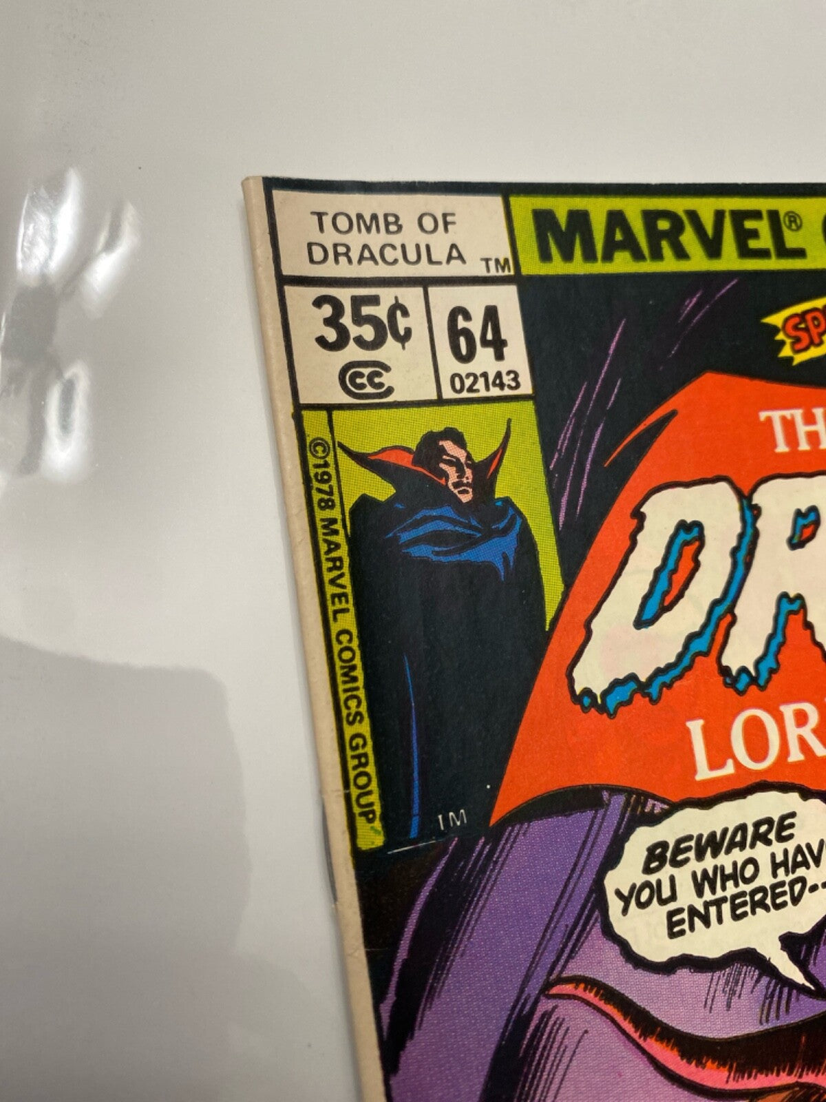 Marvel Comics Tomb of Dracula #64 Bronze Age 1978