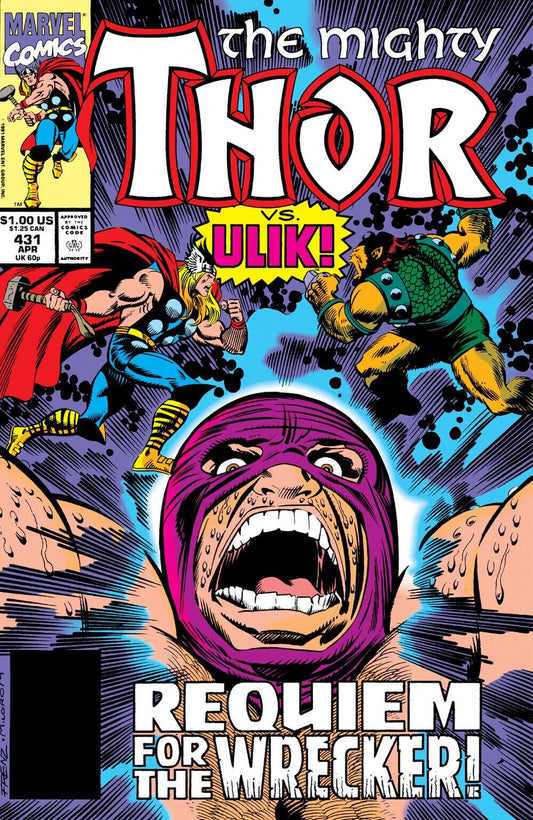 Marvel Comics Thor #431 Copper Age 1991