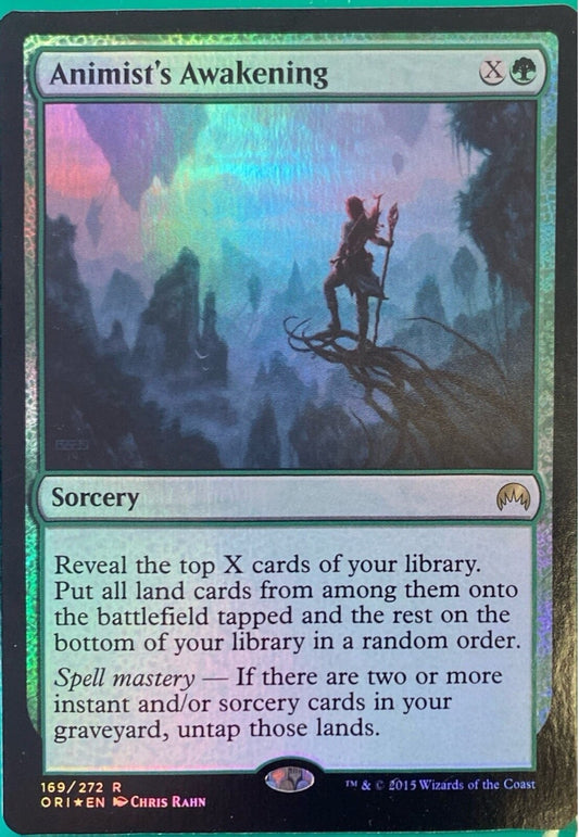 Magic the Gathering (MTG) Animist's Awakening Magic Origins Foil