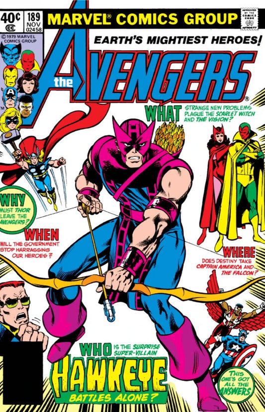 Marvel Comics Avengers #189 Bronze Age 1979