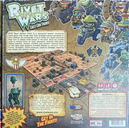 Rivet Wars Eastern Front Core Game w/ Expansions and Plastic Tote Organizers