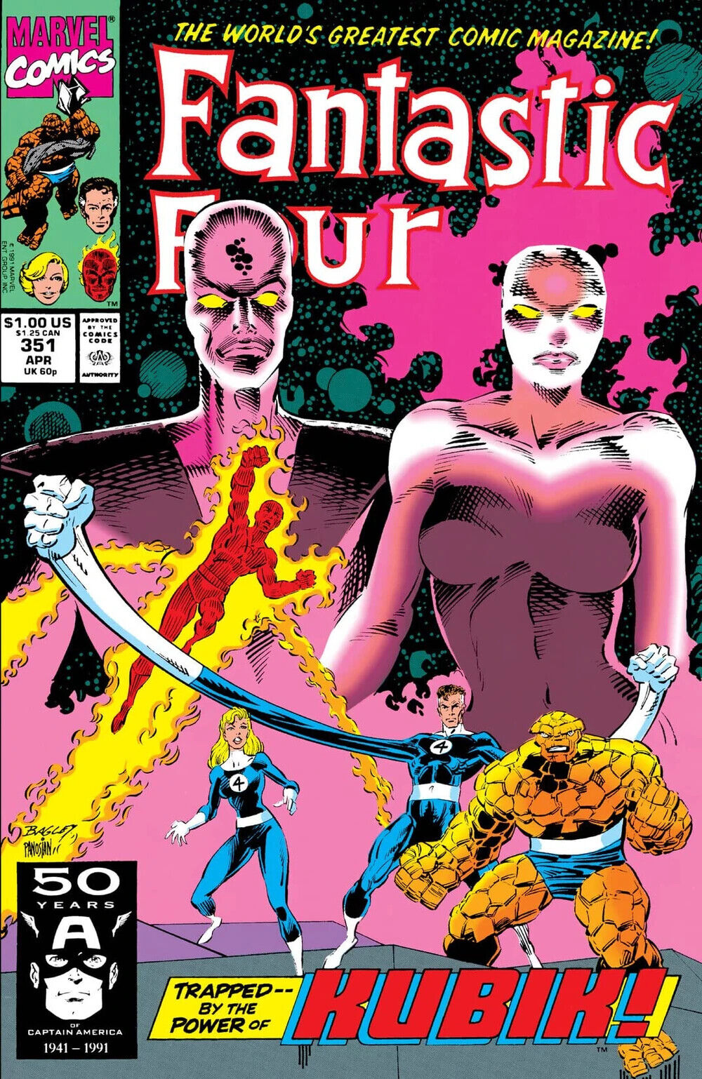 Marvel Comics Fantastic Four #351 Copper Age 1991