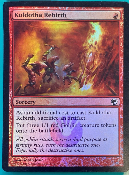 Magic the Gathering (MTG) Kuldotha Rebirth Scars of Mirrodin Foil