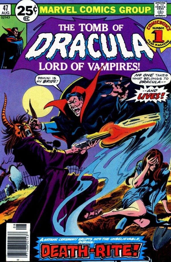 Marvel Comics Tomb of Dracula #47 Bronze Age 1976