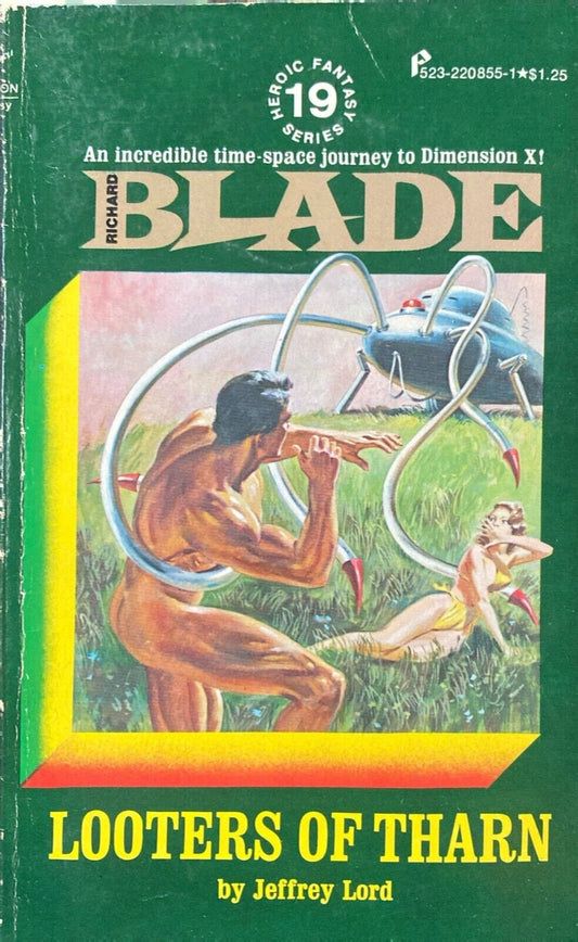Richard Blade #19 Looters of Tharn by Jeffrey Lord 1977 Pinnacle Paperback