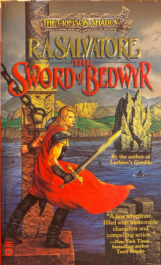 The Sword of Bedwyr by R.A. Salvatore 1996 Aspect Paperback
