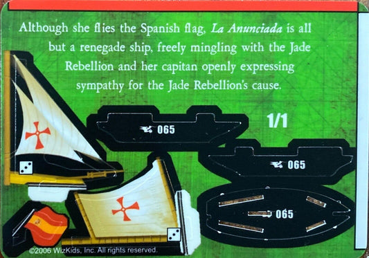 WizKids Pirates CSG of South China Seas 065 La Anunciada Unpunched