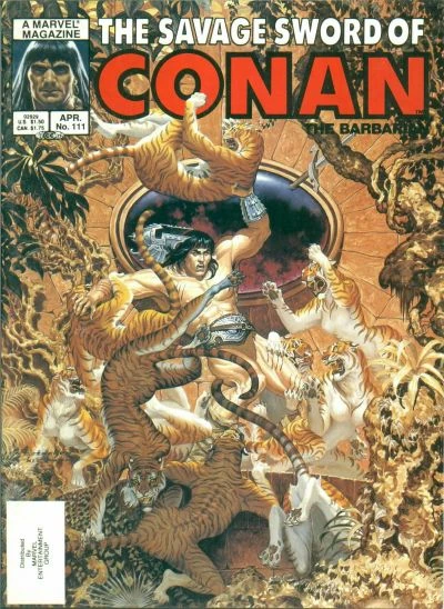Marvel Magazine Savage Sword of Conan #111 Copper Age 1985