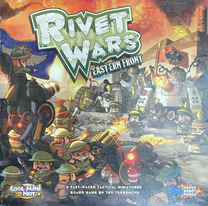 Rivet Wars Eastern Front Core Game w/ Expansions and Plastic Tote Organizers