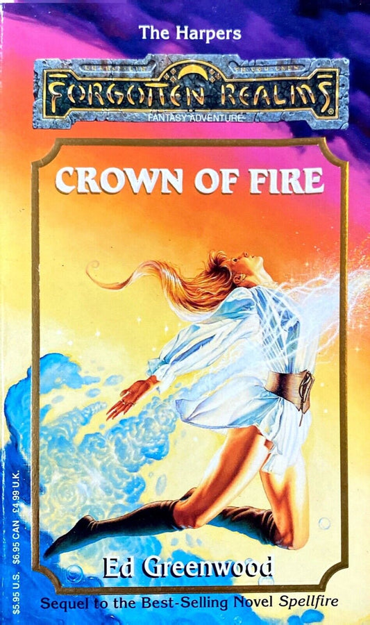 Crown of Fire by Ed Greenwood 1994 TSR Paperback Forgotten Realms The Harpers
