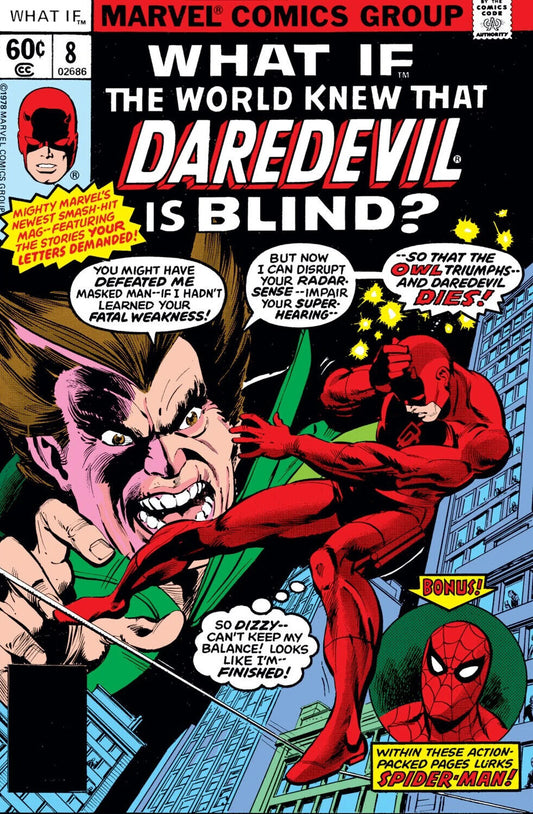 Marvel Comics What If... #8 Bronze Age 1978 Daredevil Spider-man