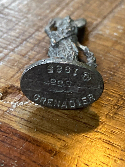 Royal Guardsman of the Undead Legion Standard Bearer TTRPG Pewter Mini 1985 D&D