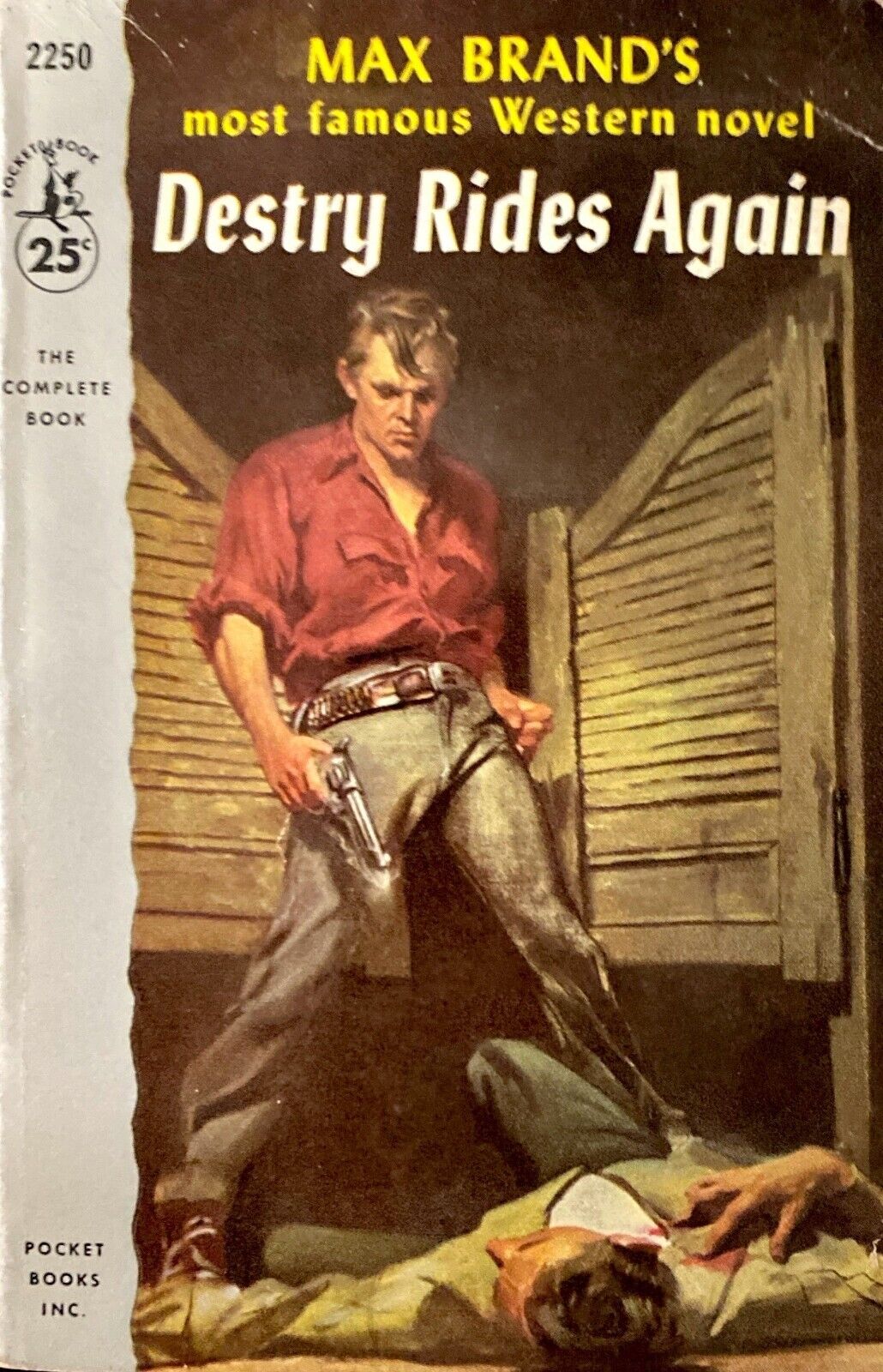 Destry Rides Again by Max Brand 1954 Pocket  2250 Paperback