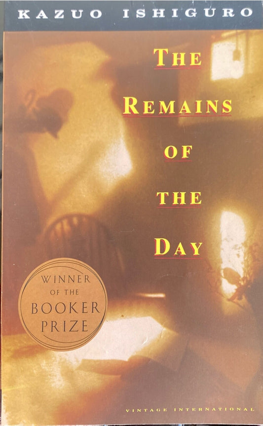 The Remains of the Day by Kazuo Ishiguro 1989 Vintage Paperback