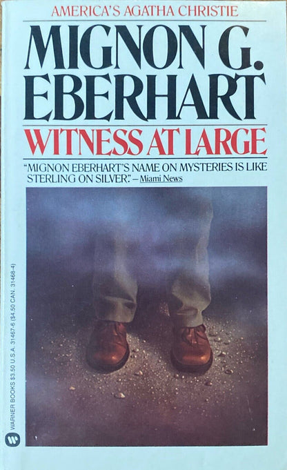 Witness at Large by Mignon G. Eberhart 1988 Warner Books Paperback