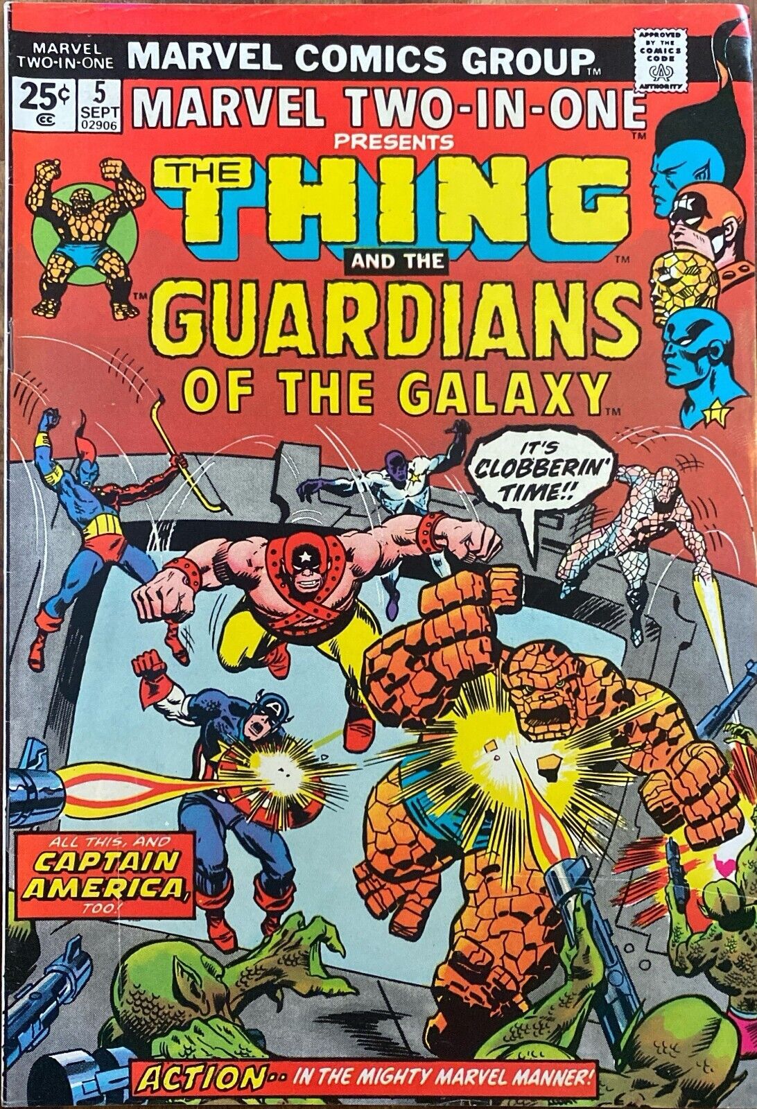 Marvel Comics Marvel Two-in-One #5 Bronze Age 1974 Guardians of the Galaxy