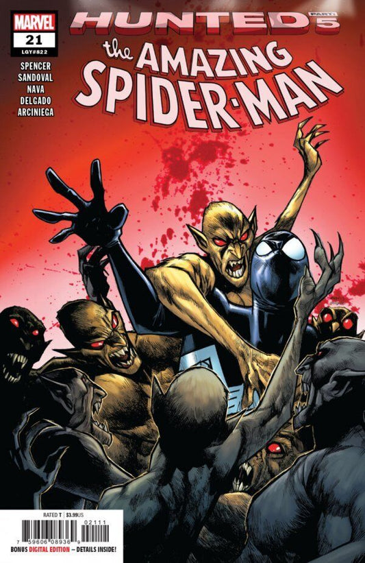 Marvel Comics Amazing Spider-man #21 (Legacy #822) Modern Age 2019 Hunted