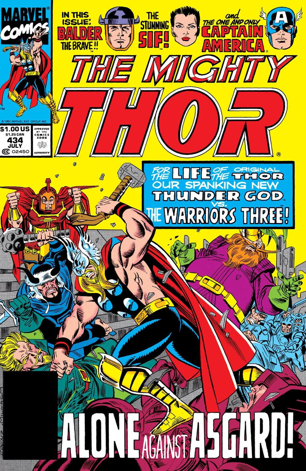 Marvel Comics Thor #434 Copper Age 1991