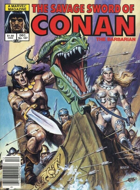 Marvel Magazine Savage Sword of Conan #107 Copper Age 1984