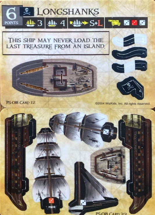 WizKids Pirates CSG of the Spanish Main PS-018 Longshanks