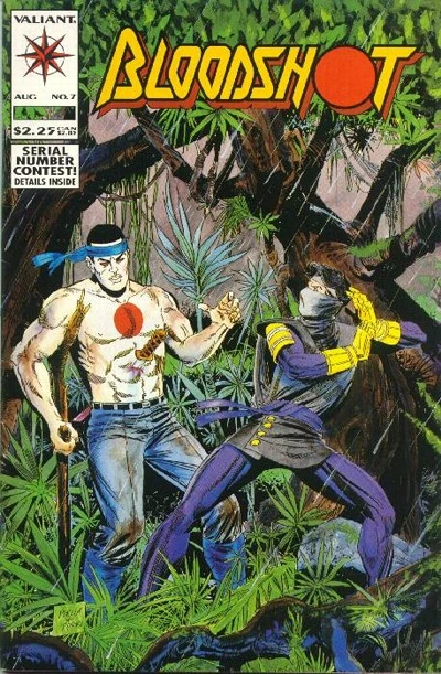Valiant Comics Bloodshot #7 Modern Age 1993 First Ninjak in Costume