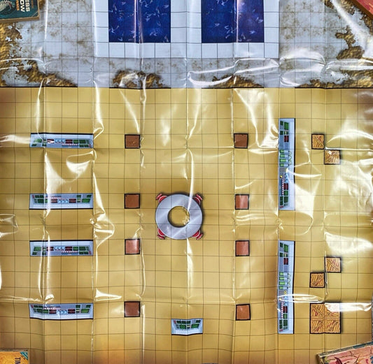 Heroclix Indy 24x24 Double-Sided Battle Map Asian Castle Ruins Computer Lab