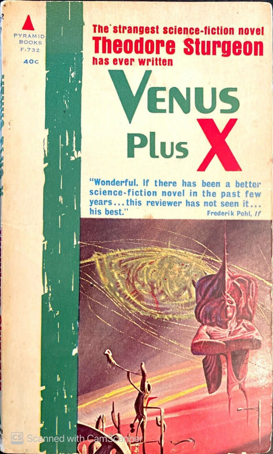 Venus Plus X by Theodore Sturgeon 1962 Pyramid F-732 Paperback