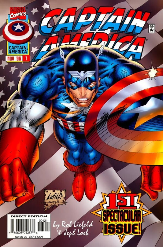 Marvel Comics Captain America #1 Modern Age 1996 Variant