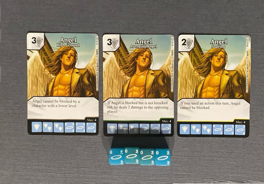 Wizkids Marvel Dice Masters Avengers vs X-men Angel CUR Rare Uncommon Set 4 Dice