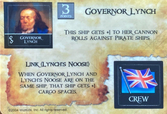 WizKids Pirates CSG of the Spanish Main EC-005 Governor Lynch/Oarsman (English)