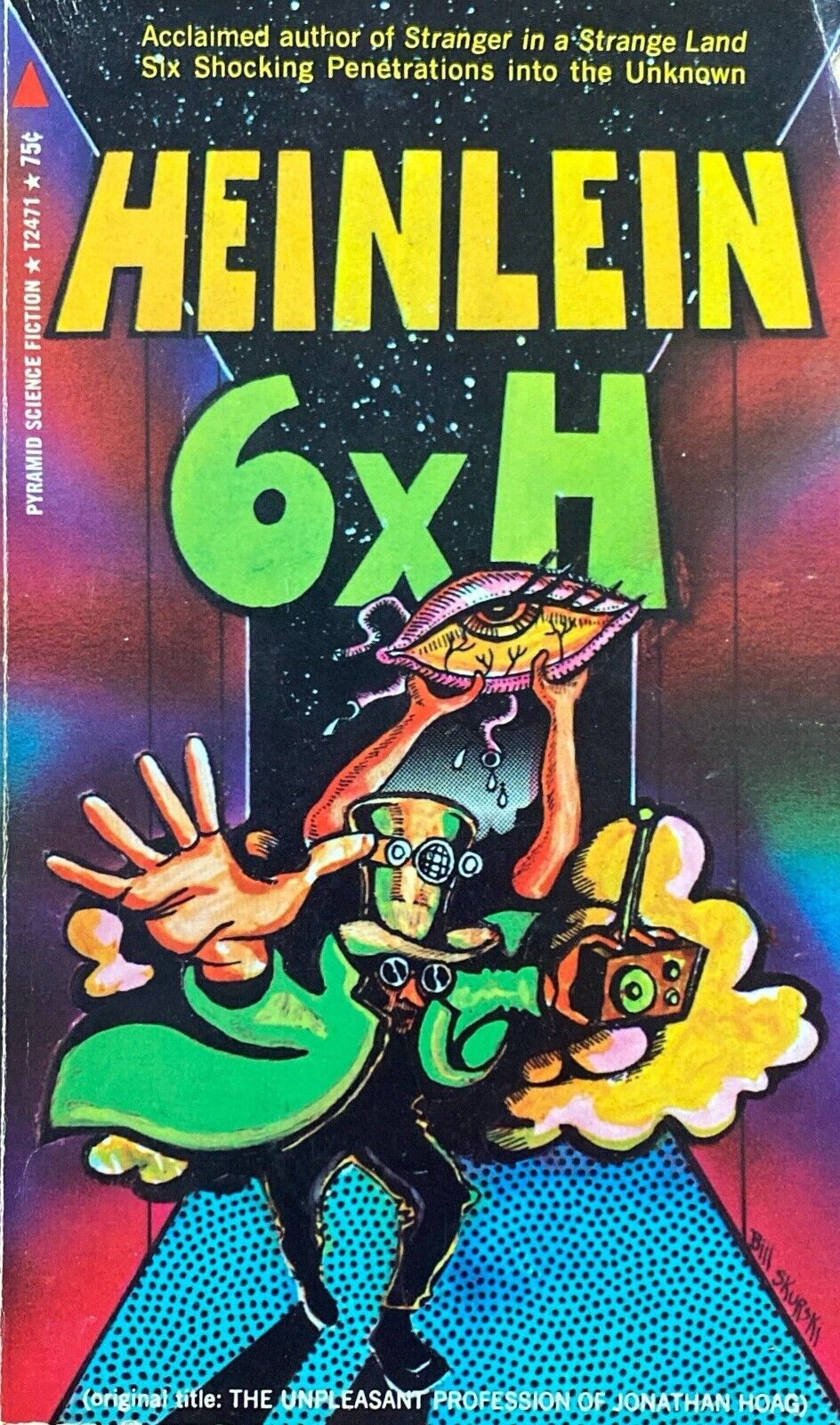 6 x H by Robert Heinlein 1971 Pyramid T2471 Paperback
