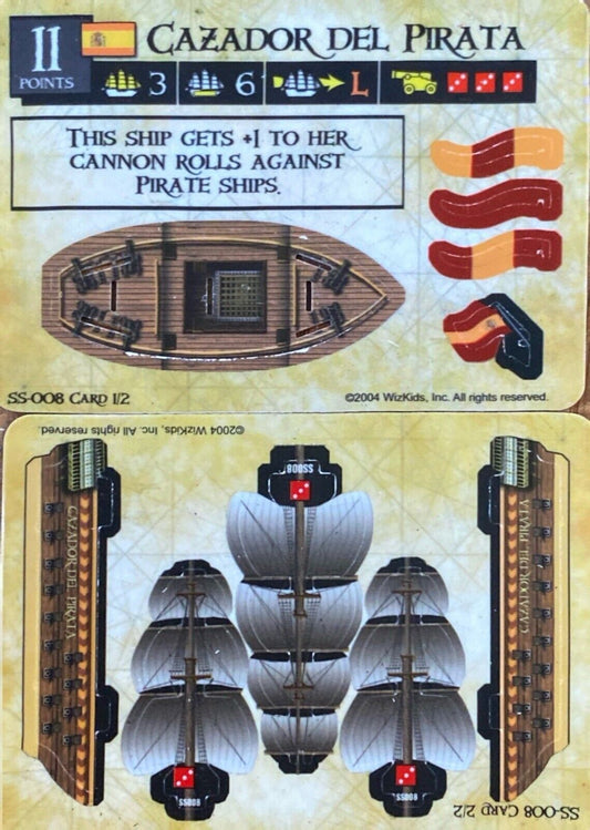 WizKids Pirates CSG of the Spanish Main SS-008 Cazador Del Pirata